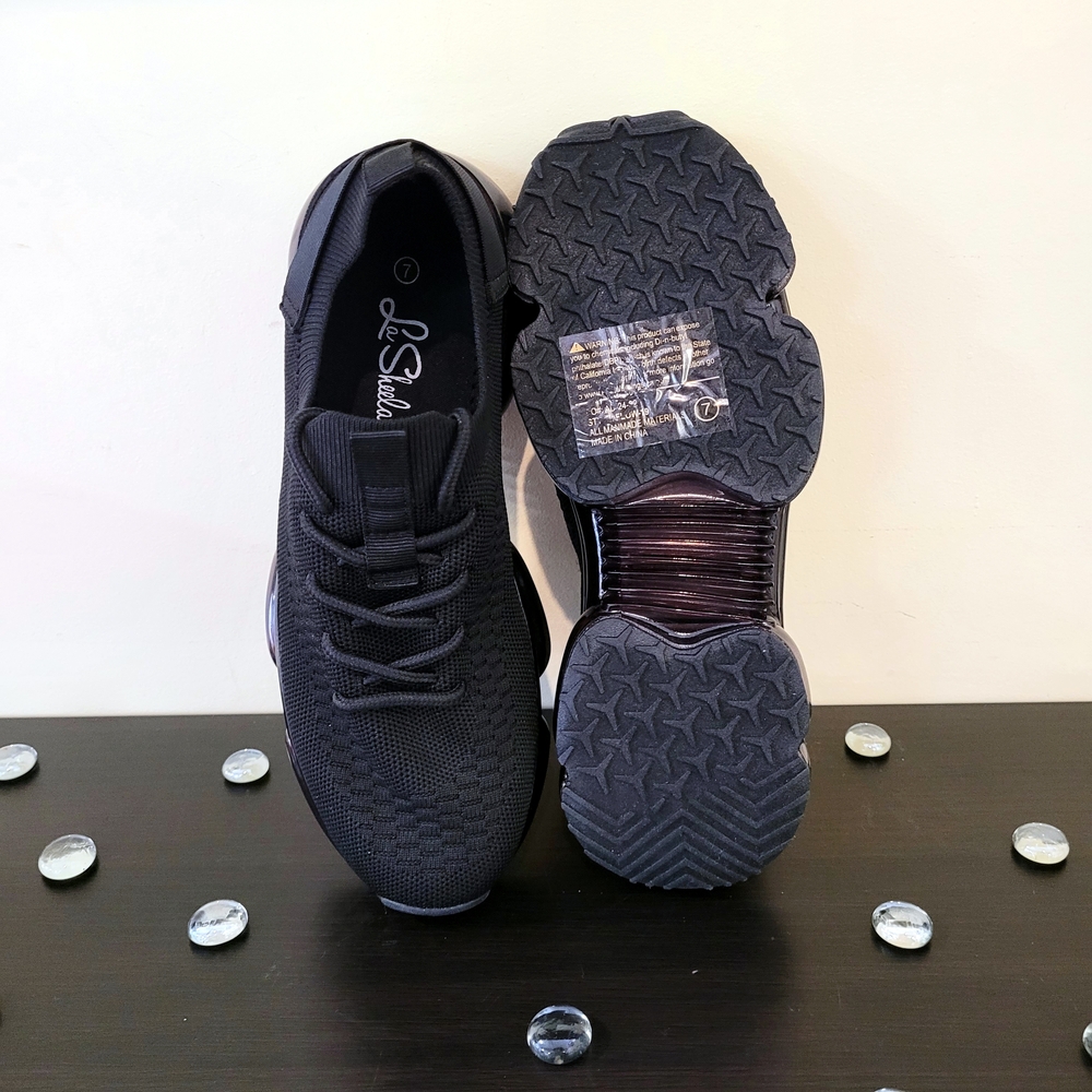 La Sheelah Black Tennis Shoes - Picture 3 of 4